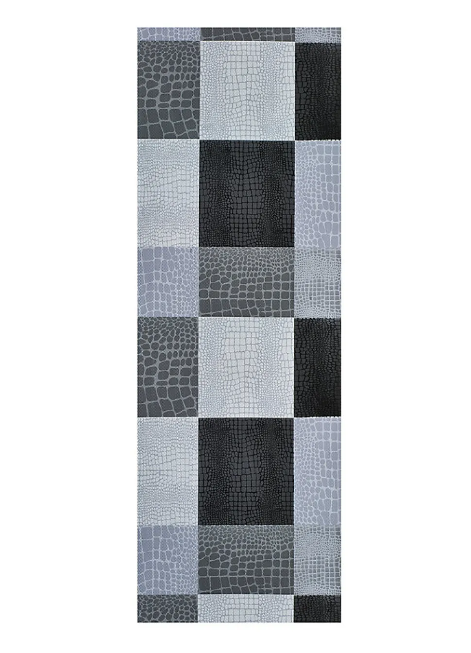 Tapis de cuisine ATTICGO gris rectangulaire animal print 48x200 cm SALLY
