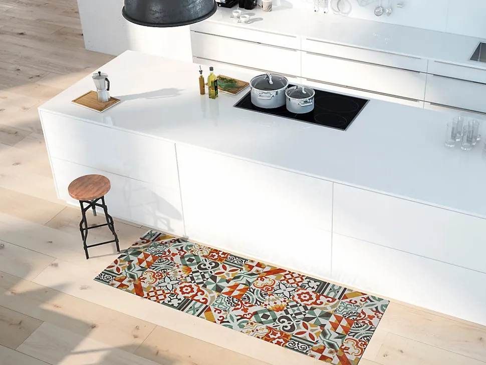Tapis de cuisine ATTICGO multicolore rectangulaire dessins de Bohème 52x100 cm SPRINTY
