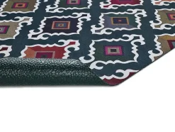 Tapis de cuisine ATTICGO vert rectangulaire dessins ethniques 52x100 cm RICCI