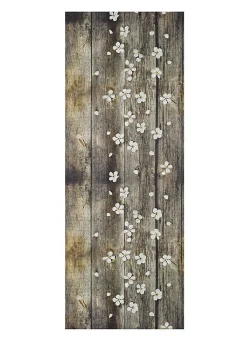 Tapis de cuisine ATTICGO marron rectangulaire dessins de printemps 52x100 cm SPRINTY