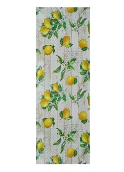 Tapis de cuisine ATTICGO multicolore rectangulaire dessins de citrons 48x200 cm SALLY