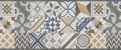 Tapis de Cuisine en Vinyle Antidérapant Cement Tiles 50x240
