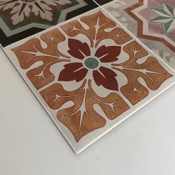 Tapis de Cuisine en Vinyle Antidérapant Tuiles Siciliennes 50x180