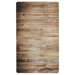 Tapis de cuisine imprimé bois marron 45x75 - vinyle antidérapant