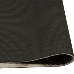 Tapis de cuisine lavable imprimé café gris 45x150 cm velours