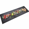 Tapis de cuisine lavable impression d épices 60x180 cm velours