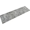Tapis de cuisine lavable impression béton 45x150 cm velours