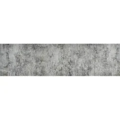 Tapis de cuisine lavable impression béton 45x150 cm velours