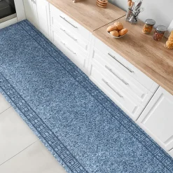 Tapis de cuisine sur mesure, Primaverum, Bleu acier 66 x 100 cm