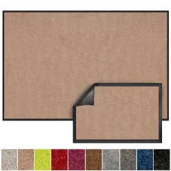 Tapis de Porte Paillasson d'entrée Performa, Beige, 120 x 180 cm - Floordirekt