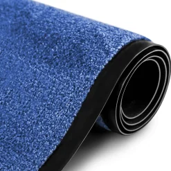 Tapis de Porte Paillasson d'entrée Rhine Bleu 60 x 90 cm