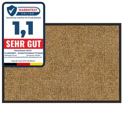 Tapis de Porte Paillasson d'entrée Rhine Beige 60 x 90 cm