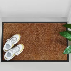 Tapis de Porte Paillasson d'entrée Rhine Marron 40 x 60 cm