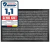 Tapis de Porte Paillasson d'entrée Dura Gris 100 x 120 cm