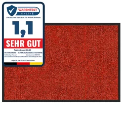 Tapis de Porte Paillasson d'entrée Rhine Rouge 90 x 120 cm