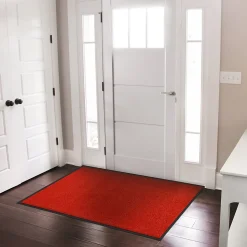 Tapis de Porte Paillasson d'entrée Rhine Rouge 90 x 120 cm