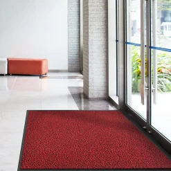 Tapis de Porte Paillasson d'entrée SKY Performa, Rouge 40 x 60 cm