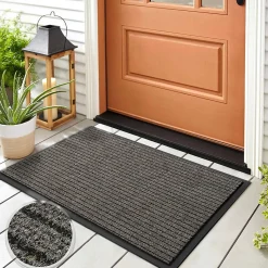 Tapis de Porte Paillasson d'entrée Dura Beige 40 x 60 cm