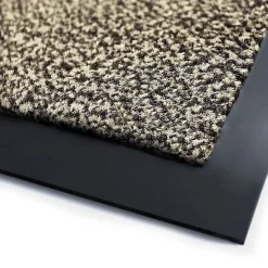 Tapis de Porte Paillasson d'entrée SKY moutarde-noir 135 x 200 cm