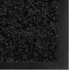 Tapis de Porte Paillasson d'entrée Use&Wash Noir 135 x 200 cm - Floordirekt