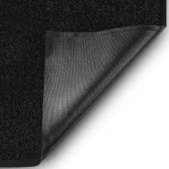 Tapis de Porte Paillasson d'entrée Rhine Noir 90 x 120 cm