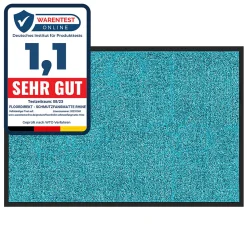 Tapis de Porte Paillasson d'entrée Rhine Turquoise 40 x 60 cm