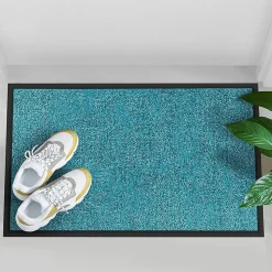 Tapis de Porte Paillasson d'entrée Rhine Turquoise 40 x 60 cm