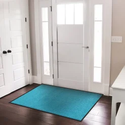 Tapis de Porte Paillasson d'entrée Rhine Turquoise 40 x 60 cm