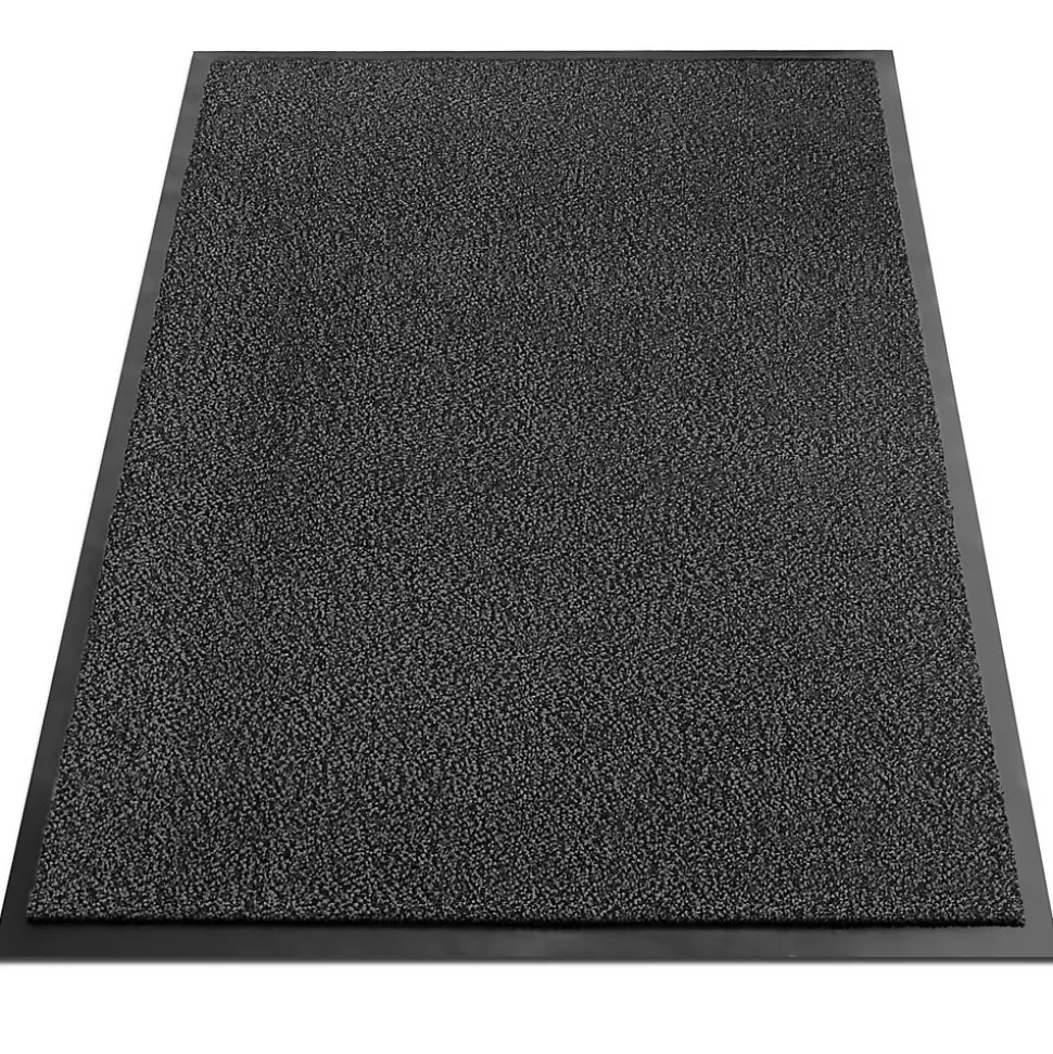 Tapis de Porte Paillasson d'entrée SKY Gris anthracite 90 x 150 cm - Floordirekt