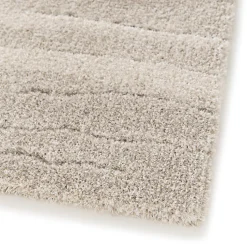 Tapis de salon doux à motif organique - Nube - Beige et crème - 120 x 170 cm