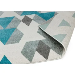 Tapis de salon tissé plat WESSON PYRAMIDE