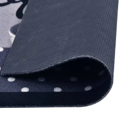 Tapis de sol de cuisine lavable Bleu café 45x150 cm