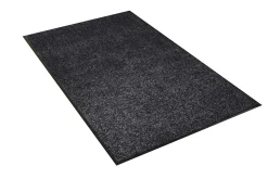 Tapis d'entrée absorbant antidérapant uni noir L.150 x l.90cm Sweetsol