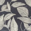 Tapis d'entrée absorbant feuilles noir et blanc L.60 x l.40 cm Sweetsol