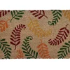 Tapis d'entrée absorbant fibres de coco fougère multicouleurs L.40 x l.60 cm