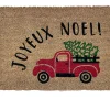 Tapis d'entrée absorbant fibres de coco " joyeux noël " L.40 x l.60 cm