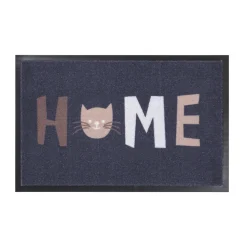 Tapis d'entrée absorbant polyamide anthracite strié L.60 x l.40 cm