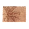 Tapis d'entrée antidérapant en fibre de coco imprimé palmiers L.60 x l.40cm Ornami