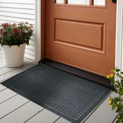 Tapis d'entrée caoutchouc Maurice GoodHome L.60 x l.90 cm
