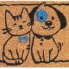 Tapis d'entrée coco animaux L.50 x l.25 cm