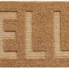 Tapis d'entrée coco hello L.75 x l.30 cm