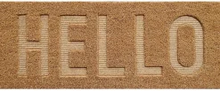 Tapis d'entrée coco hello L.75 x l.30 cm
