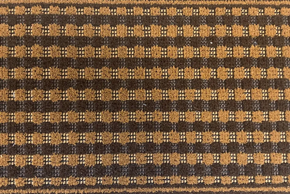 Tapis d'entrée extérieur grattoir marron L.60 x l.40cm