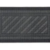 Tapis d'entrée grattoir à picots floqués noir L.70 x l.40cm