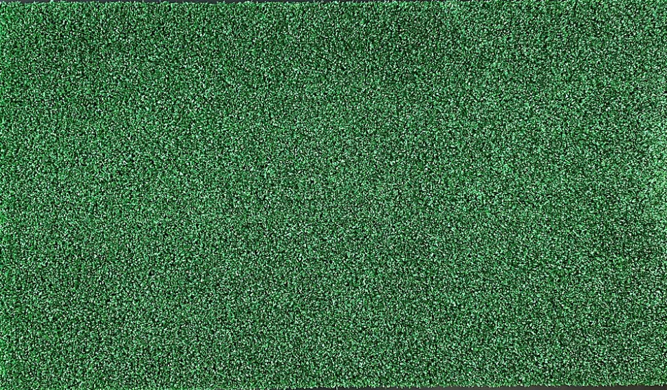 Tapis d'entrée grattoir gazon sur semelle PVC L.130cm