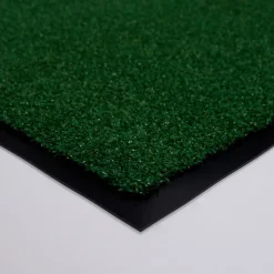 Tapis d'entrée grattoir gazon sur semelle PVC L.130cm