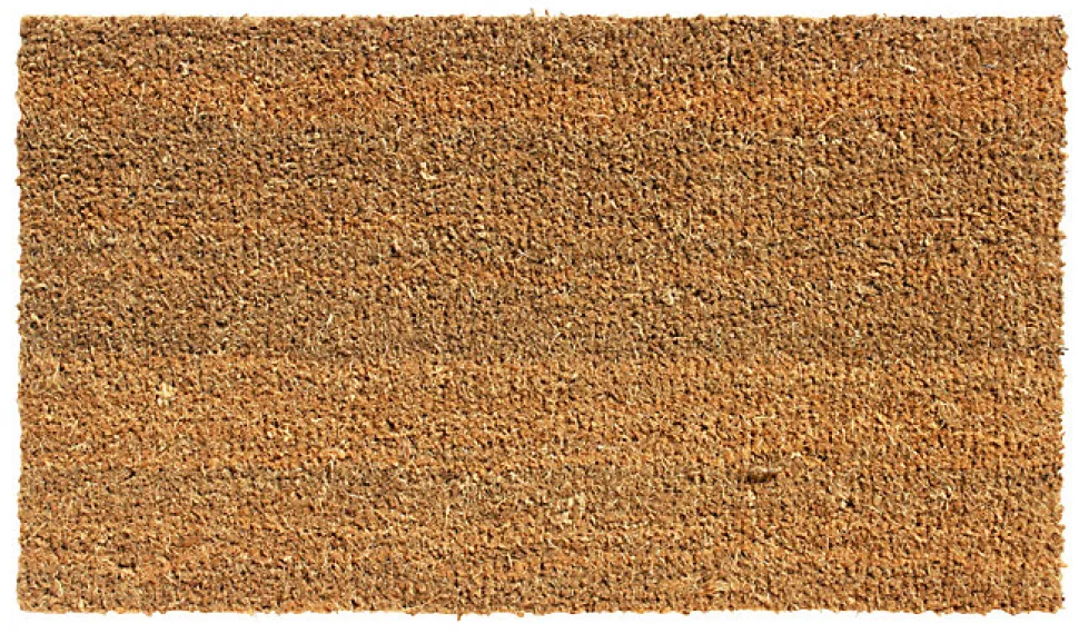 Tapis d'entrée imprimé coco classique écru blanc L.60 x l.40 x ep.1,5 cm
