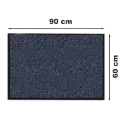 Tapis d'entrée paillasson d'accueil antipoussière Taille - BLEU-60X90