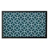 Tapis d'entrée polypropylène Boykins GoodHome motif vert L.45 x l.75 cm