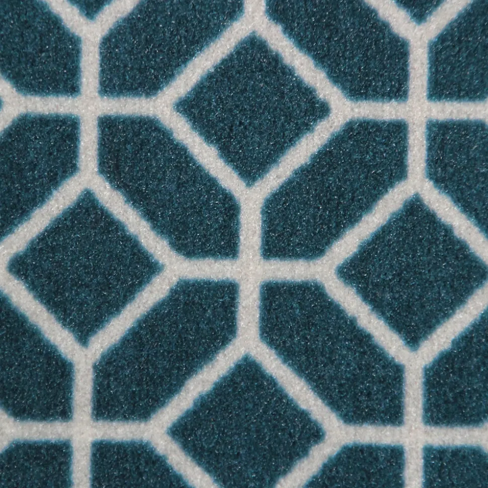 Tapis d'entrée polypropylène Boykins GoodHome motif vert L.45 x l.75 cm